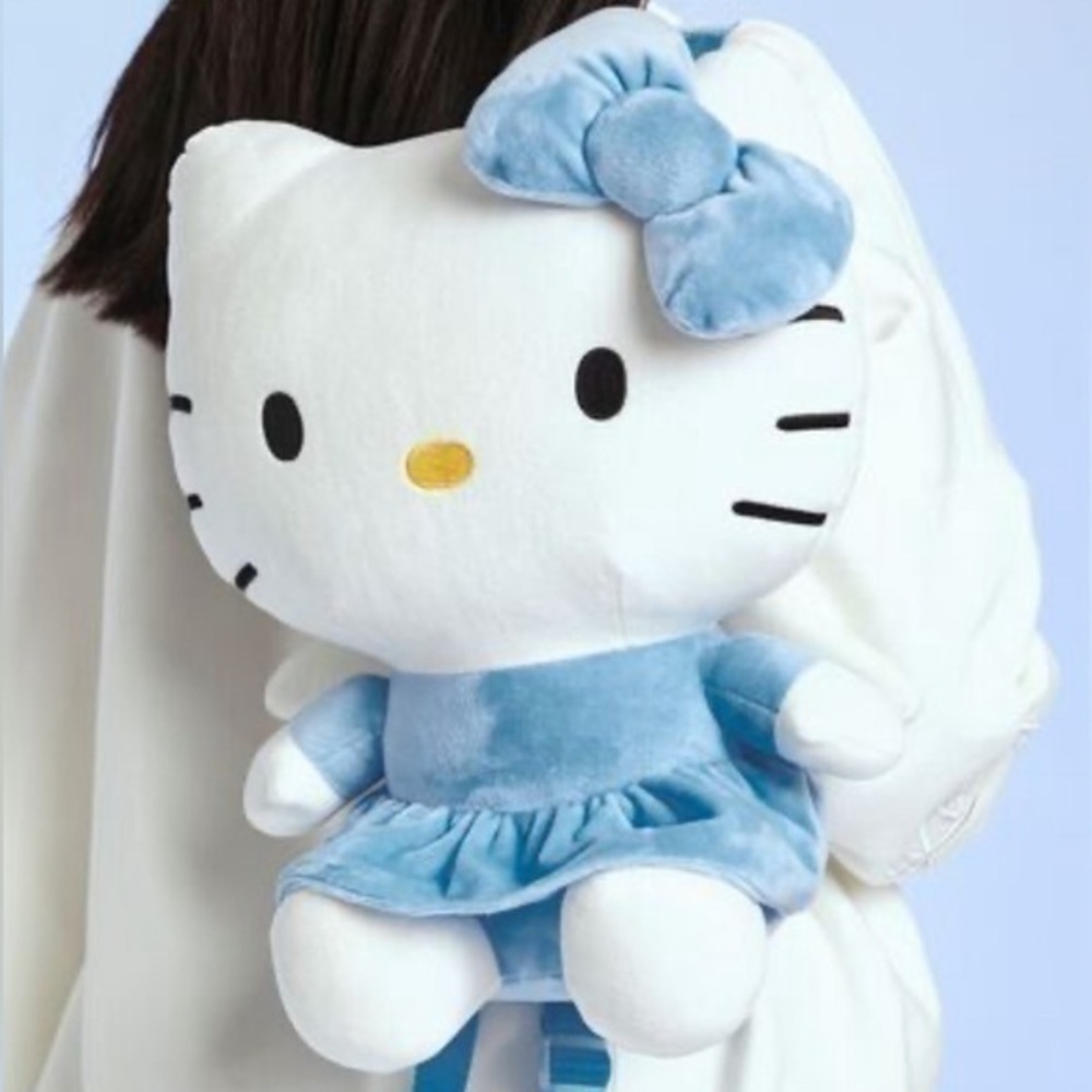 SANRIO HELLO KITTY BLUE/ WHITE BACKPACK‼️